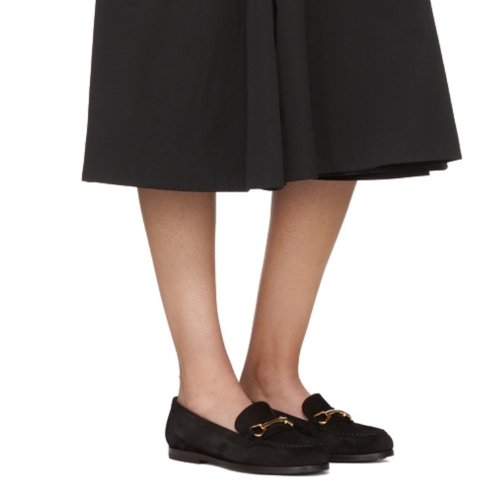 New with tag A.P.C black suede loafer sz 38 (US 8)